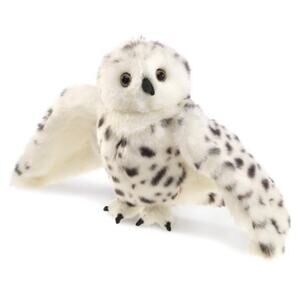 Folkmanis 2236 Snowy Owl Full Hand Puppet with Rotating Head & Wings